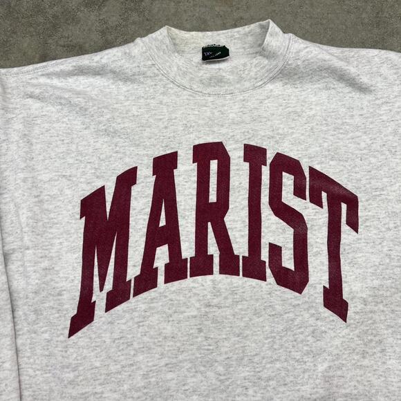 vintage marist university made in usa collegiate grey crewneck size xl - Picture 2 of 3